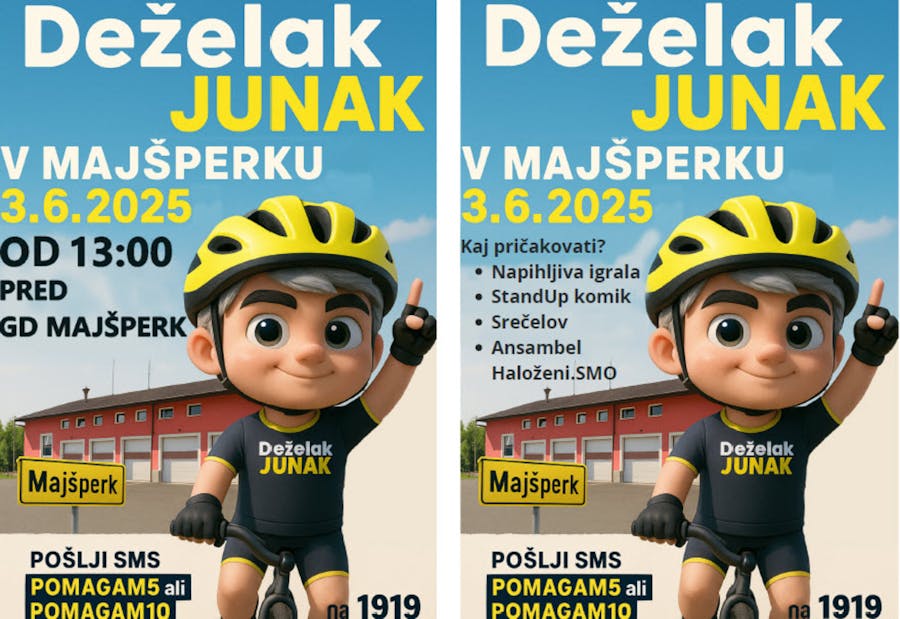 SPREJEM DEŽELAKA JUNAKA IN EKIPE NA DOBRODELNI DNEVNI ETAPI